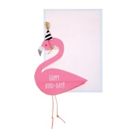Flamingo Honeycomb Card By Meri Meri
